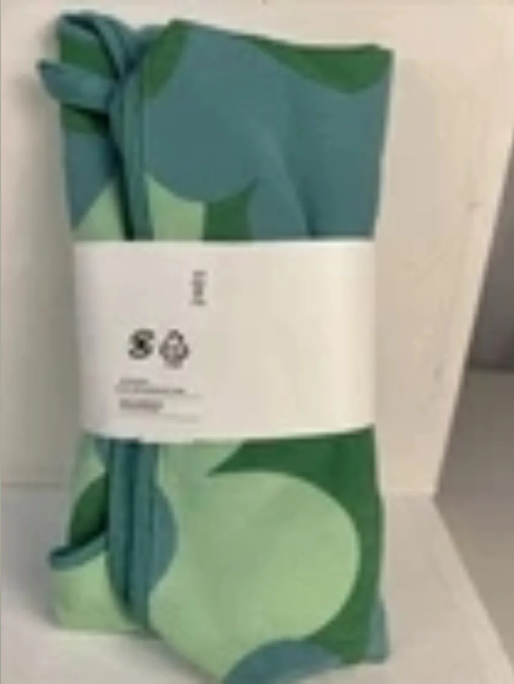 IKEA Antilop Green Scallop Pattern Seat Cover